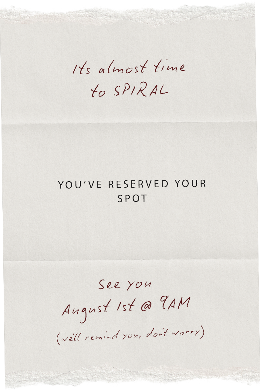 You're on the list